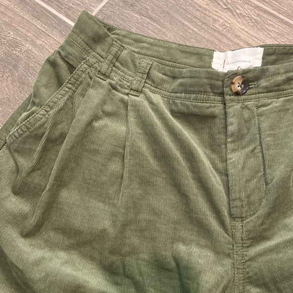 Anthropologie Pleated Wide-Leg Corduroy Trousers - Picture 8 of 15